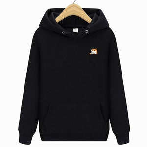 Autumn winter New brand Pocket Cat Letter Printed Hoodies men Casual Hoodies Sweatshirt Sportswear Male Fleece Hooded Jacket