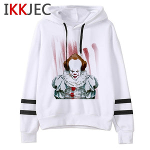 It Clowns Funny Cartoon Hoodies Men/women Pennywise Loser Horror Movie Sweatshirts Casual Hip Hop Streetwear Hoody Male/female