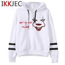 Load image into Gallery viewer, It Clowns Funny Cartoon Hoodies Men/women Pennywise Loser Horror Movie Sweatshirts Casual Hip Hop Streetwear Hoody Male/female