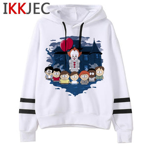 It Clowns Funny Cartoon Hoodies Men/women Pennywise Loser Horror Movie Sweatshirts Casual Hip Hop Streetwear Hoody Male/female