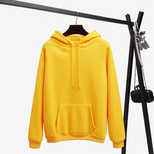 Load image into Gallery viewer, Warm Solid Color Hoodies Fashion Winter Sweatshirt Long Sleeve Hoodie Pullover Tops Blouse Soild Sweatshirts with Pocket