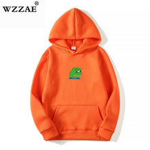 Load image into Gallery viewer, 2018 Men/Women Sad Frog Print Sportswear Hoodies Male Hip Hop Fleece Long Sleeve Hoodie Slim Fit Sweatshirt Hoodies for Men