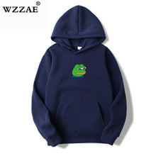 Load image into Gallery viewer, 2018 Men/Women Sad Frog Print Sportswear Hoodies Male Hip Hop Fleece Long Sleeve Hoodie Slim Fit Sweatshirt Hoodies for Men