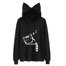 Load image into Gallery viewer, Women Cat Hoodie Long Sleeve Sweatshirt Jumper Coat Hooded Pullover Tops